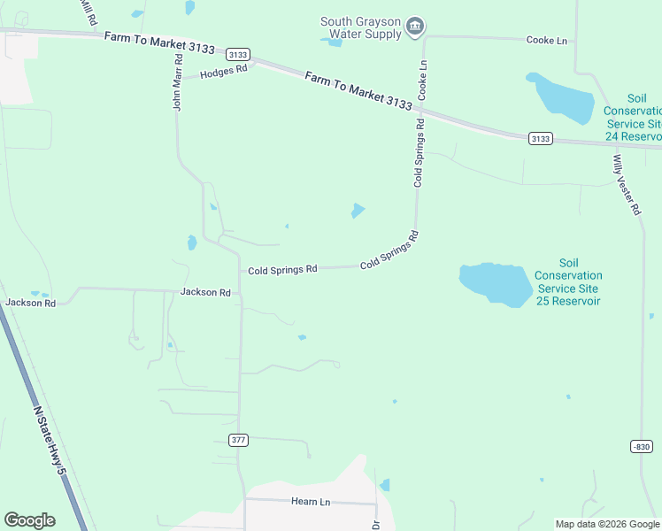 map of restaurants, bars, coffee shops, grocery stores, and more near 602 Cold Springs Road in Van Alstyne