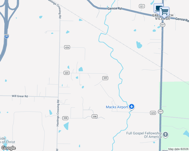 map of restaurants, bars, coffee shops, grocery stores, and more near 4644-4898 McBride Rd in Texarkana