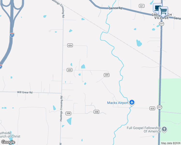 map of restaurants, bars, coffee shops, grocery stores, and more near 4644 McBride Road in Texarkana