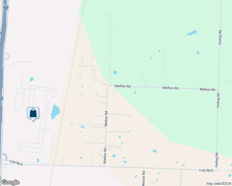 map of restaurants, bars, coffee shops, grocery stores, and more near 2060 Melton Road in Sanger