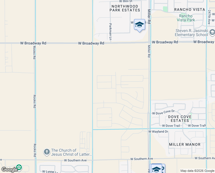 map of restaurants, bars, coffee shops, grocery stores, and more near Unnamed Road in Buckeye