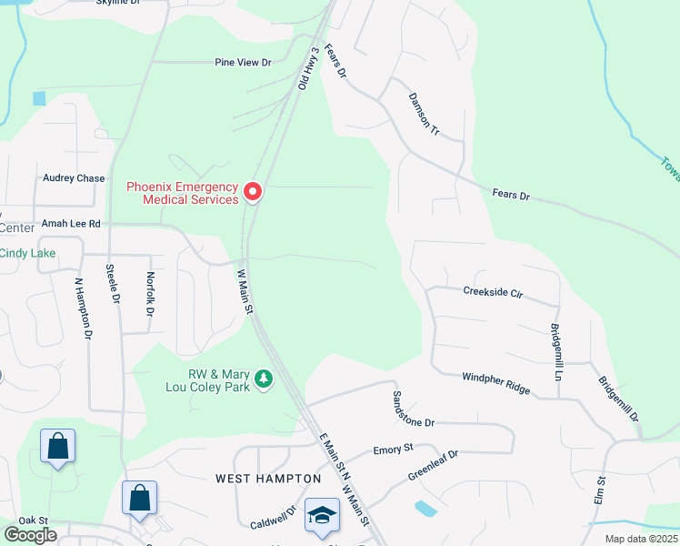 map of restaurants, bars, coffee shops, grocery stores, and more near 76 Wall Street in Hampton