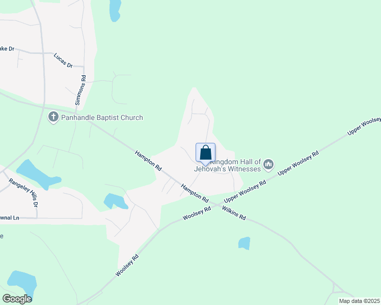 map of restaurants, bars, coffee shops, grocery stores, and more near 10924 Hondal Court in Hampton
