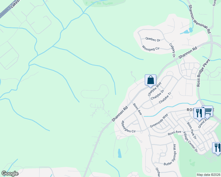 map of restaurants, bars, coffee shops, grocery stores, and more near 158 Jewell Circle in Bessemer