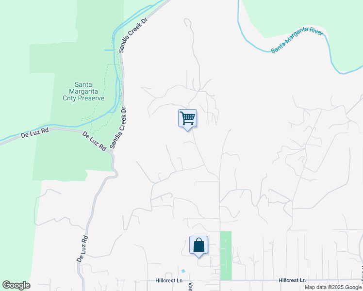 map of restaurants, bars, coffee shops, grocery stores, and more near 1712 Santa Margarita Drive in Fallbrook