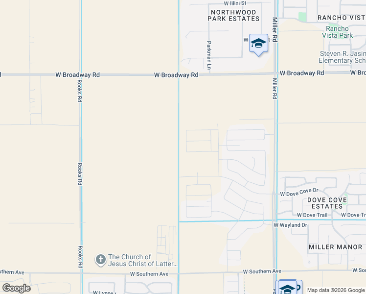 map of restaurants, bars, coffee shops, grocery stores, and more near Unnamed Road in Buckeye
