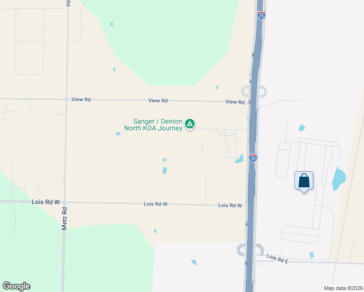 map of restaurants, bars, coffee shops, grocery stores, and more near 13037 Interstate 35 Frontage Road in Sanger