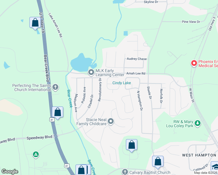 map of restaurants, bars, coffee shops, grocery stores, and more near 2108 Anchor Court in Hampton