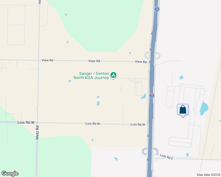 map of restaurants, bars, coffee shops, grocery stores, and more near 13037 Interstate 35 Frontage Rd in Sanger