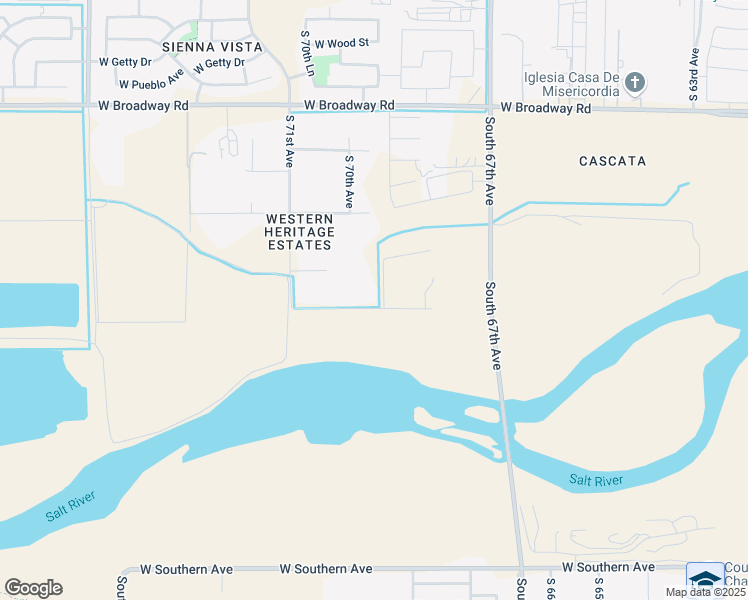 map of restaurants, bars, coffee shops, grocery stores, and more near 6902 West Roeser Road in Phoenix