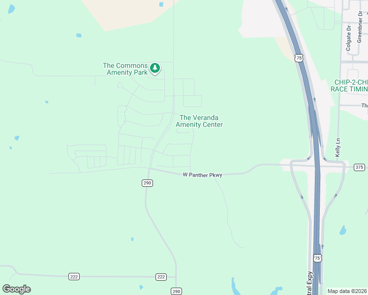 map of restaurants, bars, coffee shops, grocery stores, and more near County Road 290 in Anna