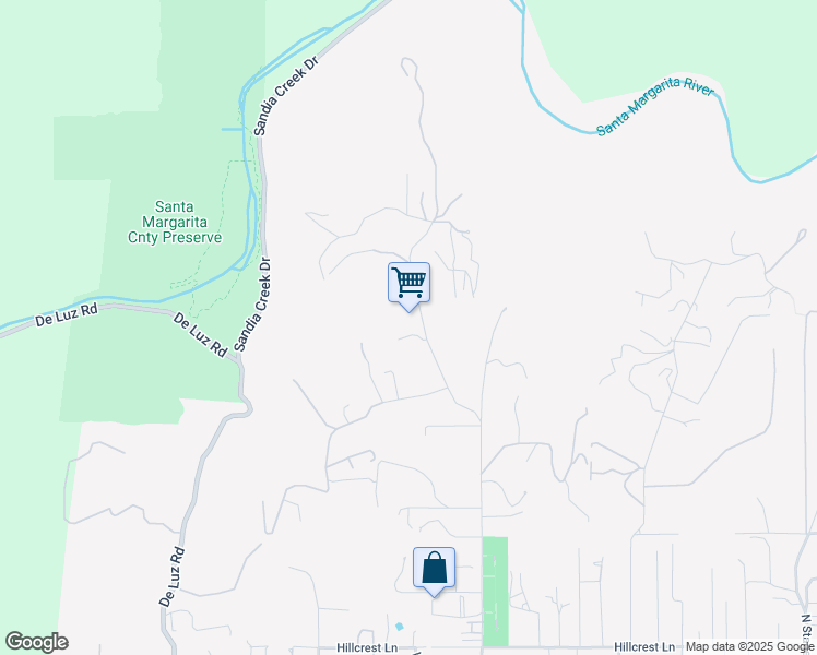 map of restaurants, bars, coffee shops, grocery stores, and more near 1710 Santa Margarita Drive in Fallbrook