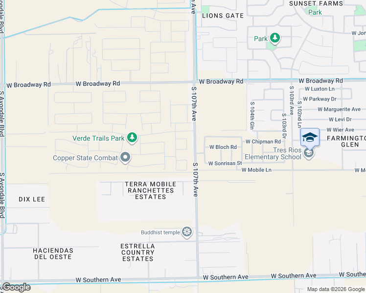 map of restaurants, bars, coffee shops, grocery stores, and more near in Avondale
