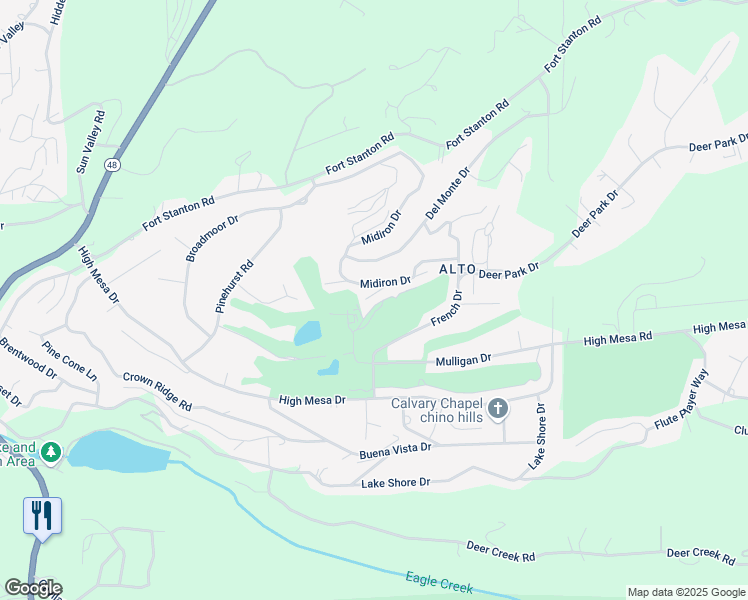 map of restaurants, bars, coffee shops, grocery stores, and more near 112 Augusta Court in Alto