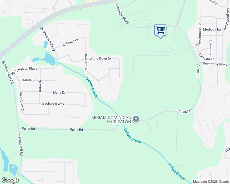 map of restaurants, bars, coffee shops, grocery stores, and more near 2034 Gates Court in McDonough