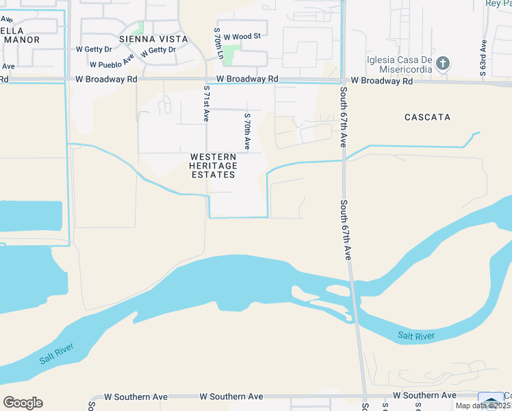map of restaurants, bars, coffee shops, grocery stores, and more near 6902 West Roeser Road in Phoenix