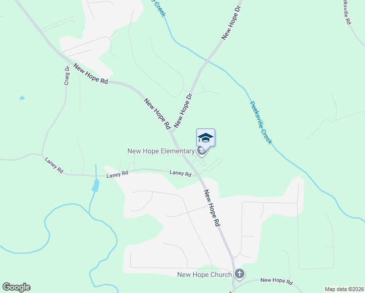 map of restaurants, bars, coffee shops, grocery stores, and more near 525 New Hope Drive in McDonough