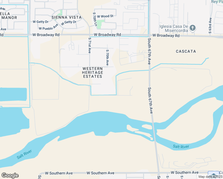 map of restaurants, bars, coffee shops, grocery stores, and more near 6902 West Roeser Road in Phoenix