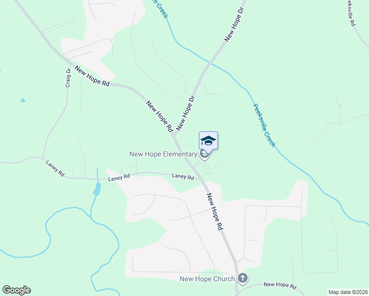 map of restaurants, bars, coffee shops, grocery stores, and more near 525 New Hope Drive in McDonough