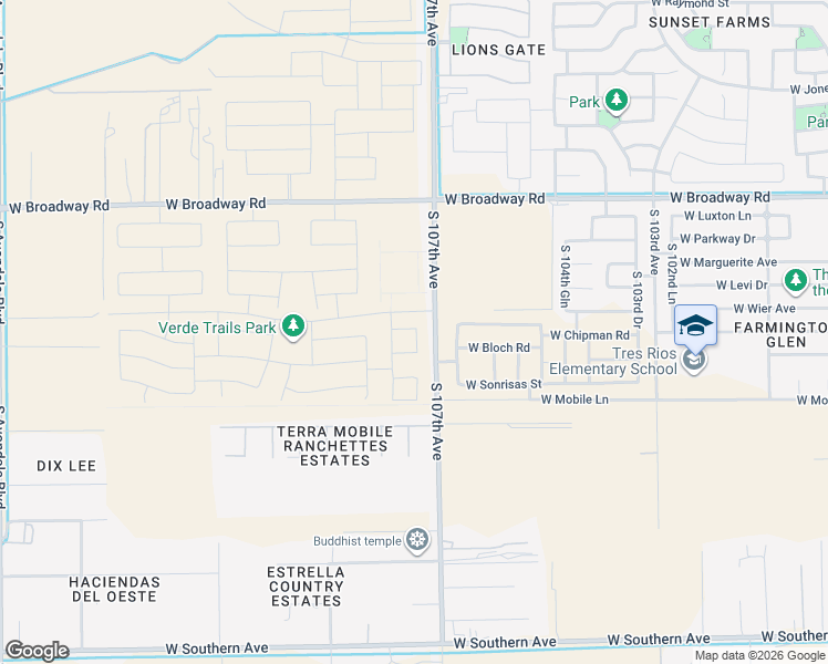 map of restaurants, bars, coffee shops, grocery stores, and more near in Avondale