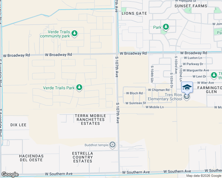 map of restaurants, bars, coffee shops, grocery stores, and more near in Avondale