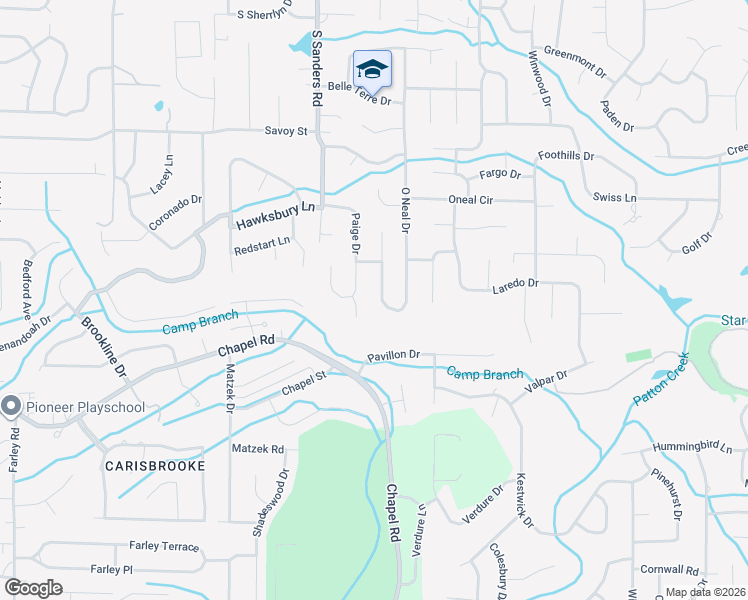 map of restaurants, bars, coffee shops, grocery stores, and more near 437 O Neal Drive in Birmingham