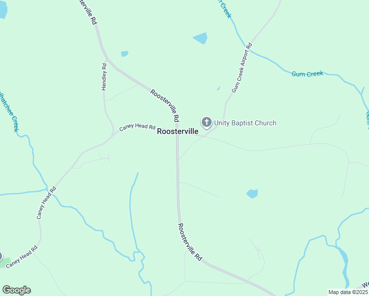 map of restaurants, bars, coffee shops, grocery stores, and more near 3645 Roosterville Road in Roopville