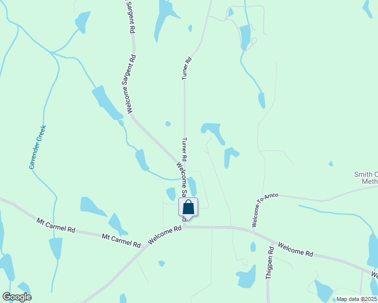 map of restaurants, bars, coffee shops, grocery stores, and more near 55 Turner Road in Newnan