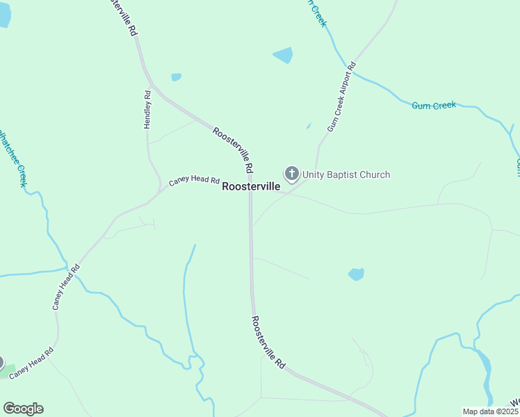 map of restaurants, bars, coffee shops, grocery stores, and more near 3645 Roosterville Road in Roopville