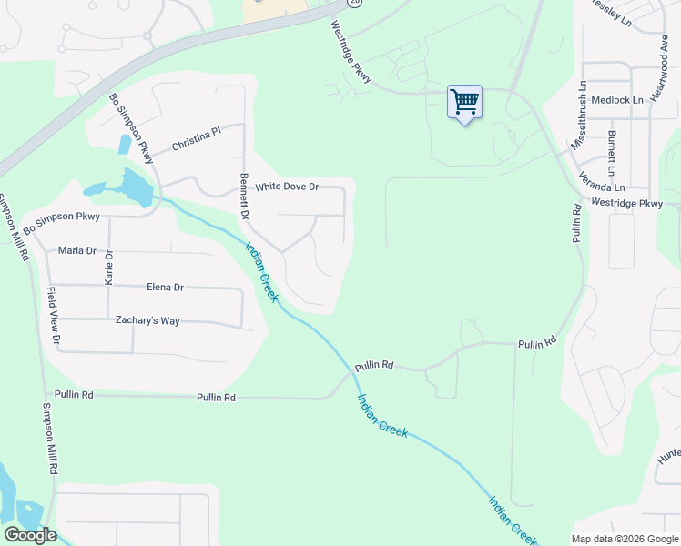 map of restaurants, bars, coffee shops, grocery stores, and more near 2034 Gates Court in McDonough