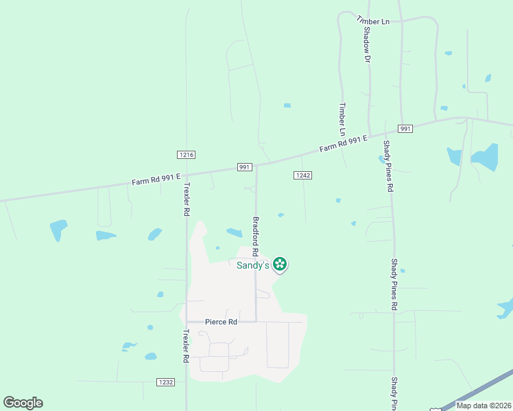 map of restaurants, bars, coffee shops, grocery stores, and more near 145 Bradford Road in Texarkana