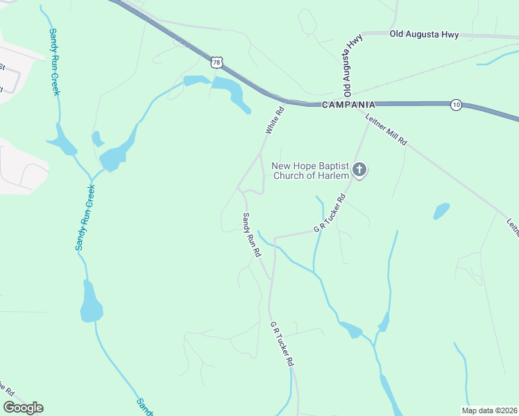 map of restaurants, bars, coffee shops, grocery stores, and more near 455 Sandy Run Rd in Harlem