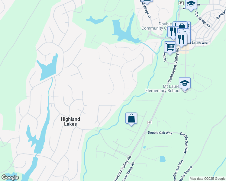 map of restaurants, bars, coffee shops, grocery stores, and more near 6097 English Village Lane in Birmingham