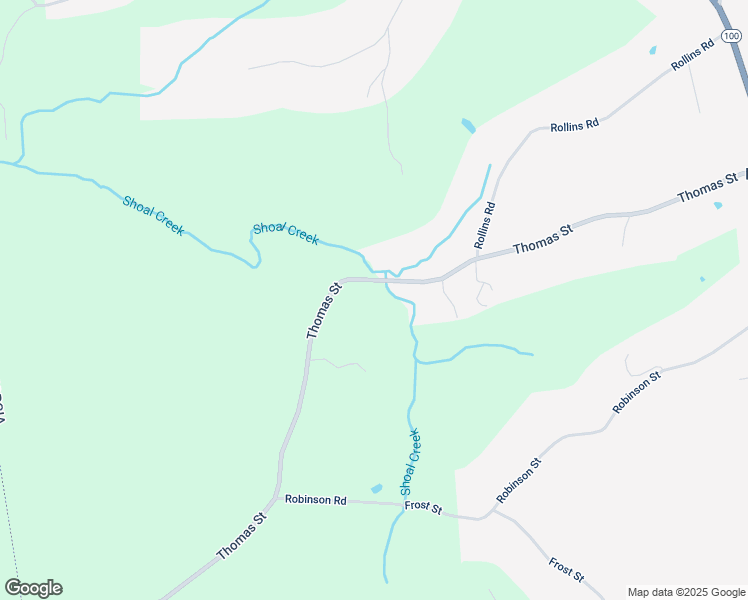 map of restaurants, bars, coffee shops, grocery stores, and more near 1039 Thomas Street in Roopville