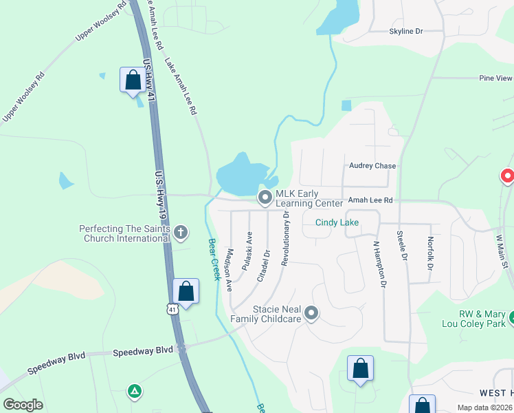 map of restaurants, bars, coffee shops, grocery stores, and more near 824 Betsy Ross Trail in Hampton