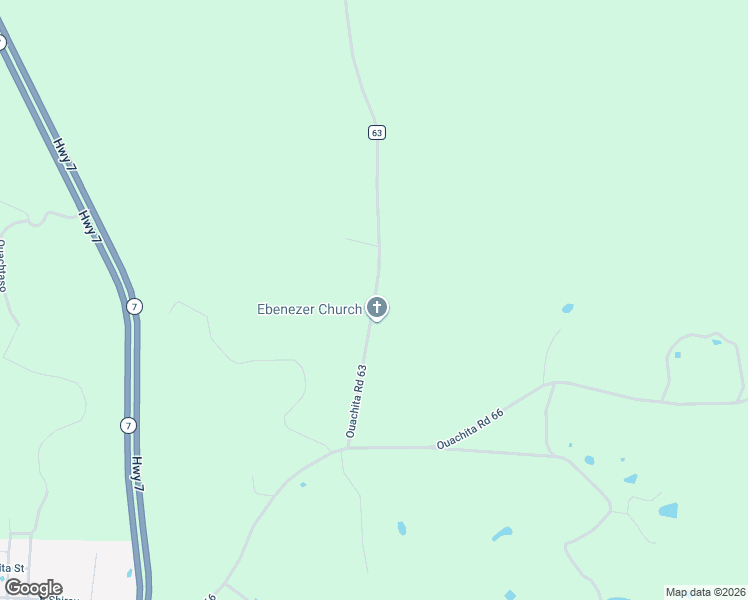 map of restaurants, bars, coffee shops, grocery stores, and more near 1213 Ouachita Road 63 in Louann