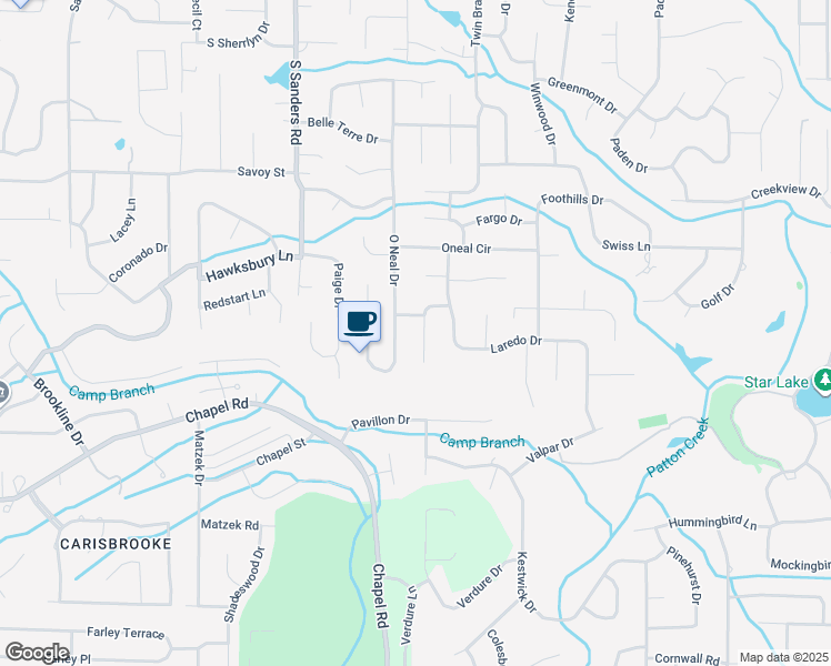 map of restaurants, bars, coffee shops, grocery stores, and more near 485 O Neal Drive in Birmingham