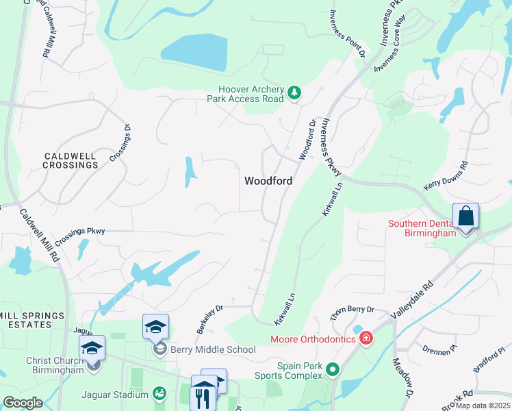 map of restaurants, bars, coffee shops, grocery stores, and more near 5609 Afton Drive in Birmingham