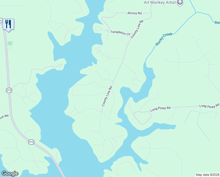 map of restaurants, bars, coffee shops, grocery stores, and more near 325 County Line Road in Mansfield