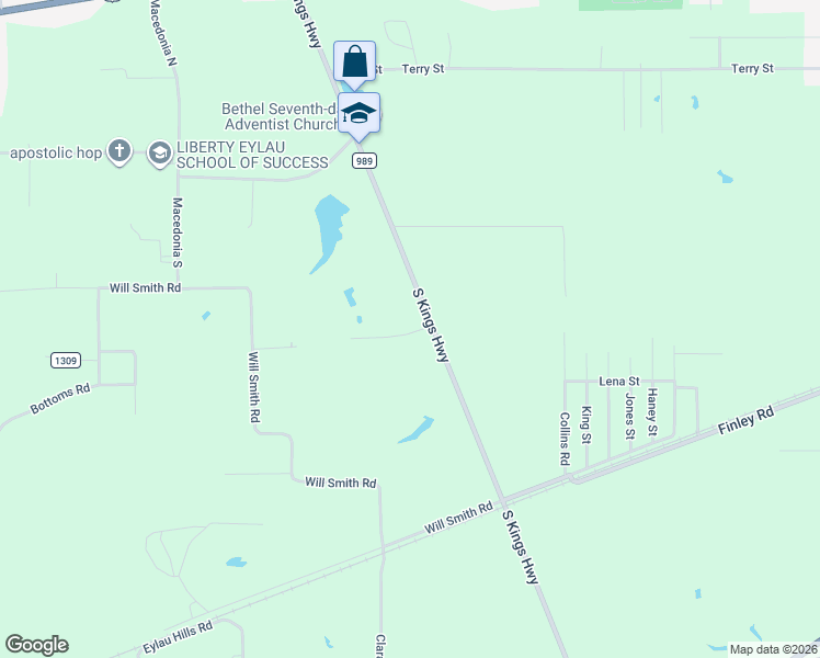 map of restaurants, bars, coffee shops, grocery stores, and more near 28 Misty Lane in Texarkana