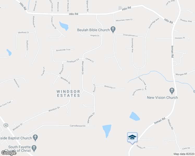 map of restaurants, bars, coffee shops, grocery stores, and more near 150 Bunny Lane in Fayetteville