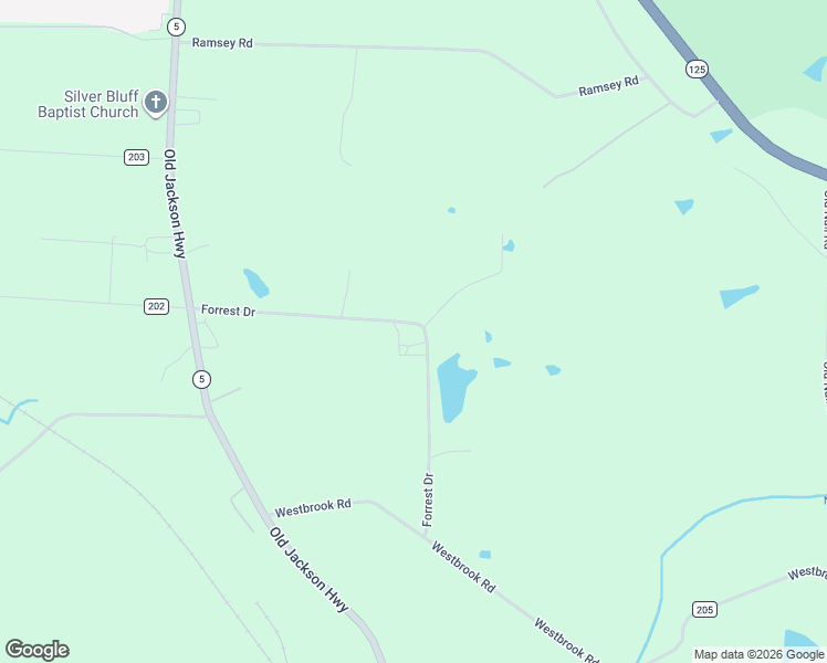 map of restaurants, bars, coffee shops, grocery stores, and more near 152 Forrest Drive in Jackson