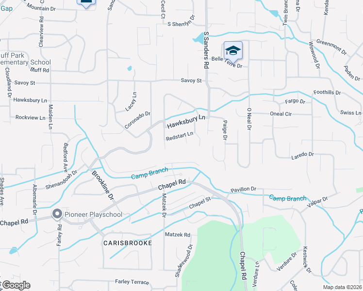 map of restaurants, bars, coffee shops, grocery stores, and more near 2388 Woodcreek Dr in Birmingham