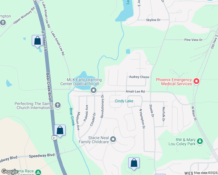 map of restaurants, bars, coffee shops, grocery stores, and more near 681 Burtons Cove in Hampton