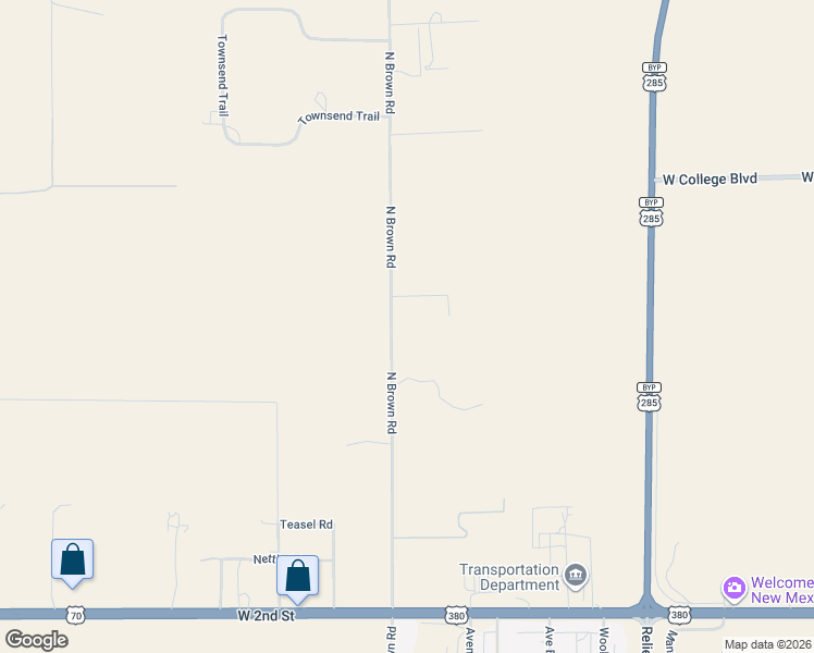 map of restaurants, bars, coffee shops, grocery stores, and more near 517-599 North Brown Road in Roswell