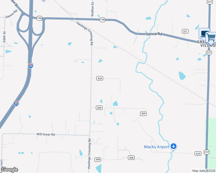 map of restaurants, bars, coffee shops, grocery stores, and more near 4502 East Moore Road in Texarkana