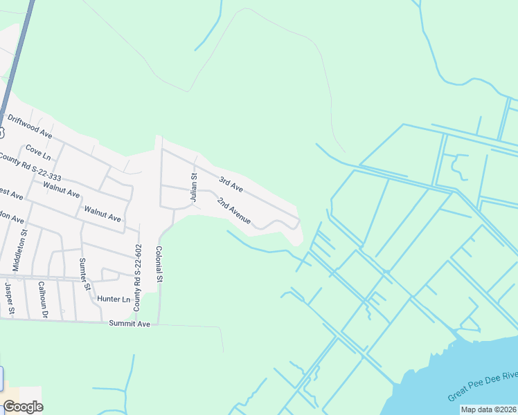 map of restaurants, bars, coffee shops, grocery stores, and more near 1001 2nd Avenue in Georgetown