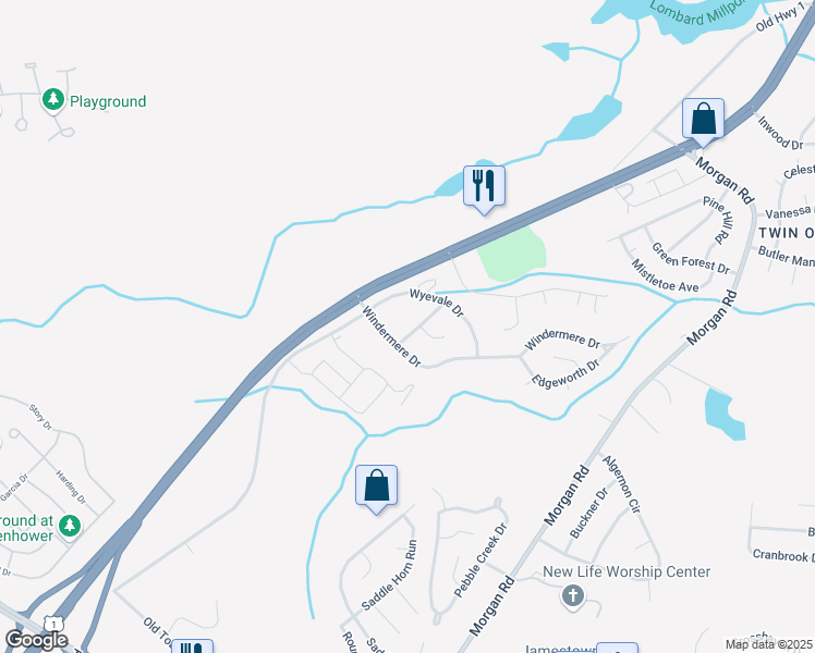 map of restaurants, bars, coffee shops, grocery stores, and more near 3611 Cromwell Drive in Hephzibah