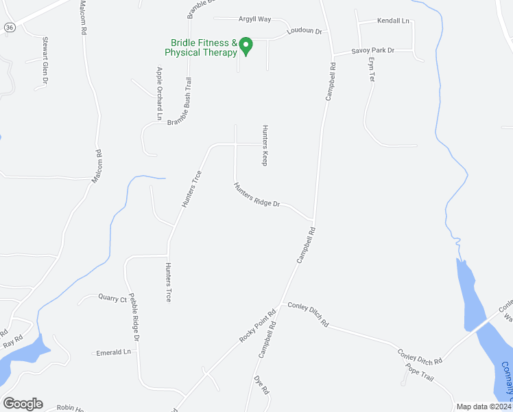 map of restaurants, bars, coffee shops, grocery stores, and more near 75 Hunters Ridge Drive in Covington