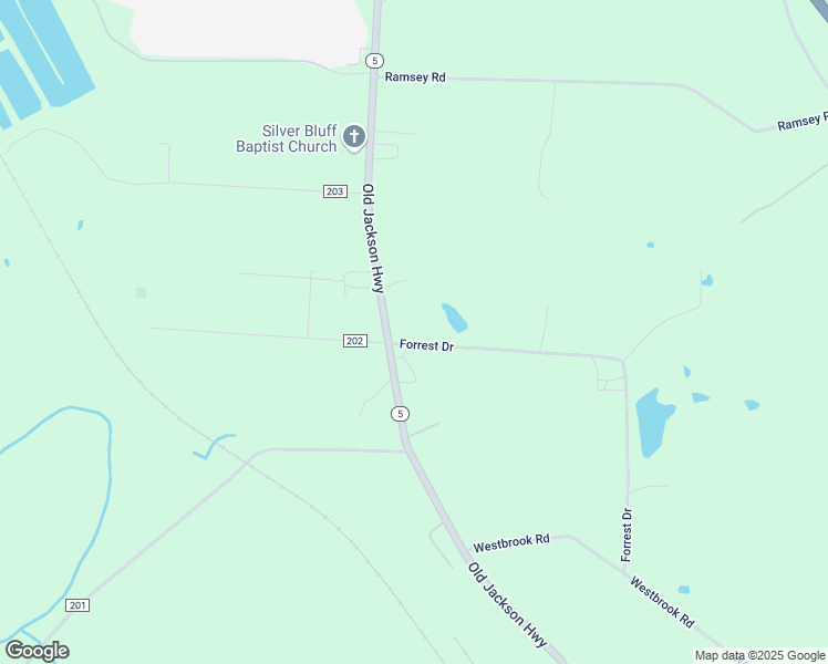 map of restaurants, bars, coffee shops, grocery stores, and more near 57 Forrest Drive in Jackson